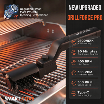GrillForce Pro — Cordless Electric Grill Cleaning Brush