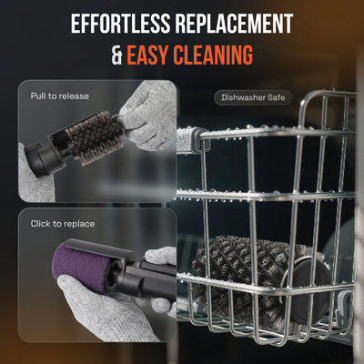 GrillForce Pro — Cordless Electric Grill Cleaning Brush