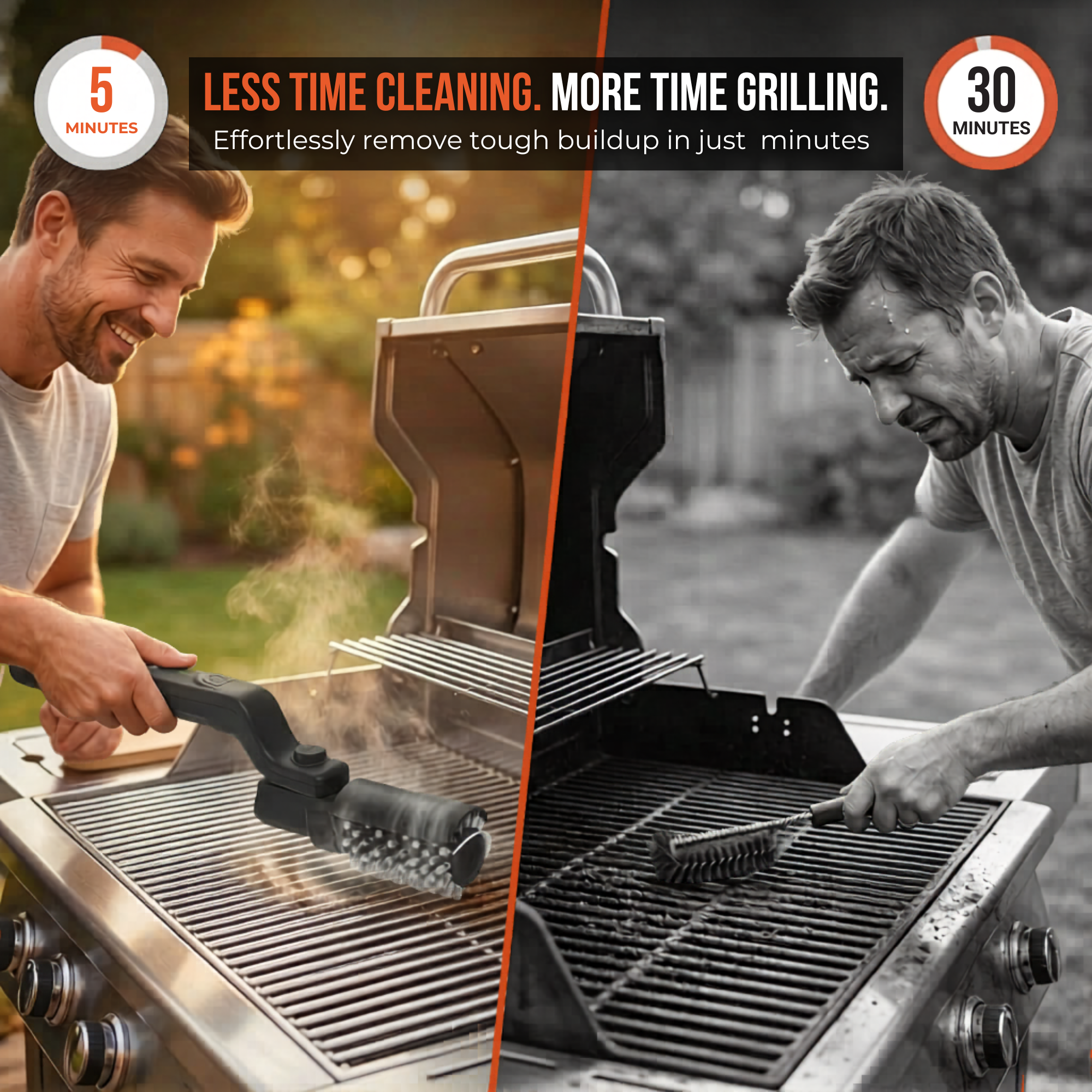 GrillForce Pro — Cordless Electric Grill Cleaning Brush
